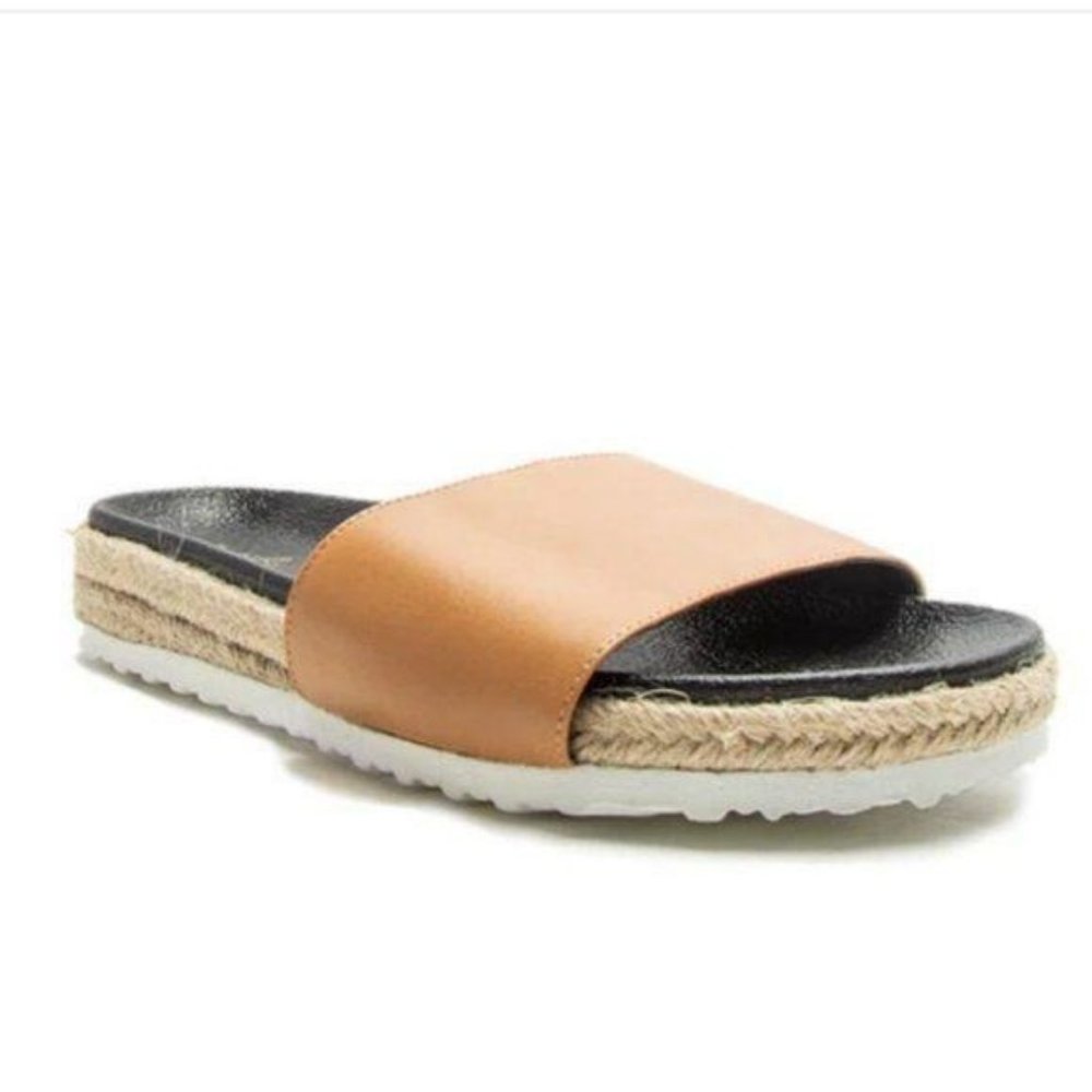 !! NEW !! Tan Espadrille Slides - Picture 3 of 5